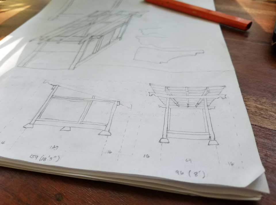 architecture blue print drawing of cat managerie